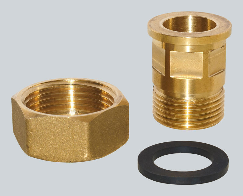 Set de tapa de 1" y racor de 3/4"